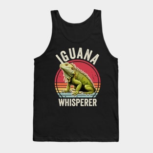 Funny Iguana Whisperer Retro Vintage Tank Top